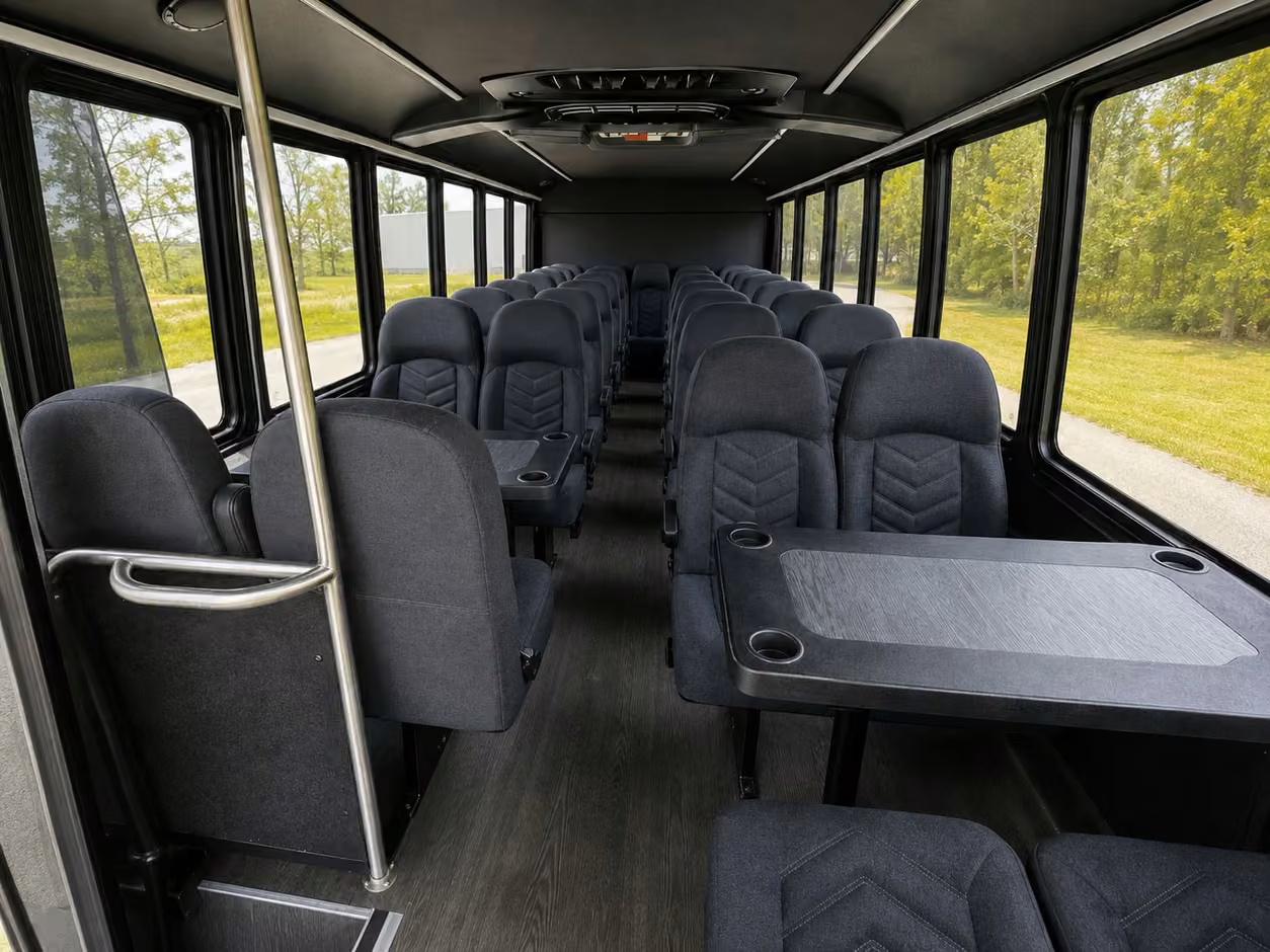 15 35 passenger minibus interior