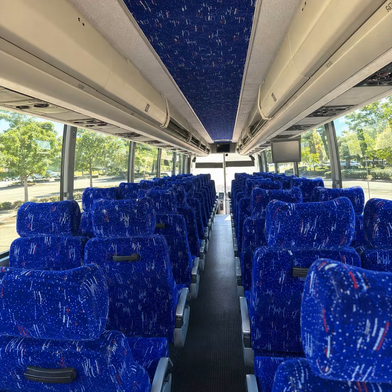 miami charter bus interior