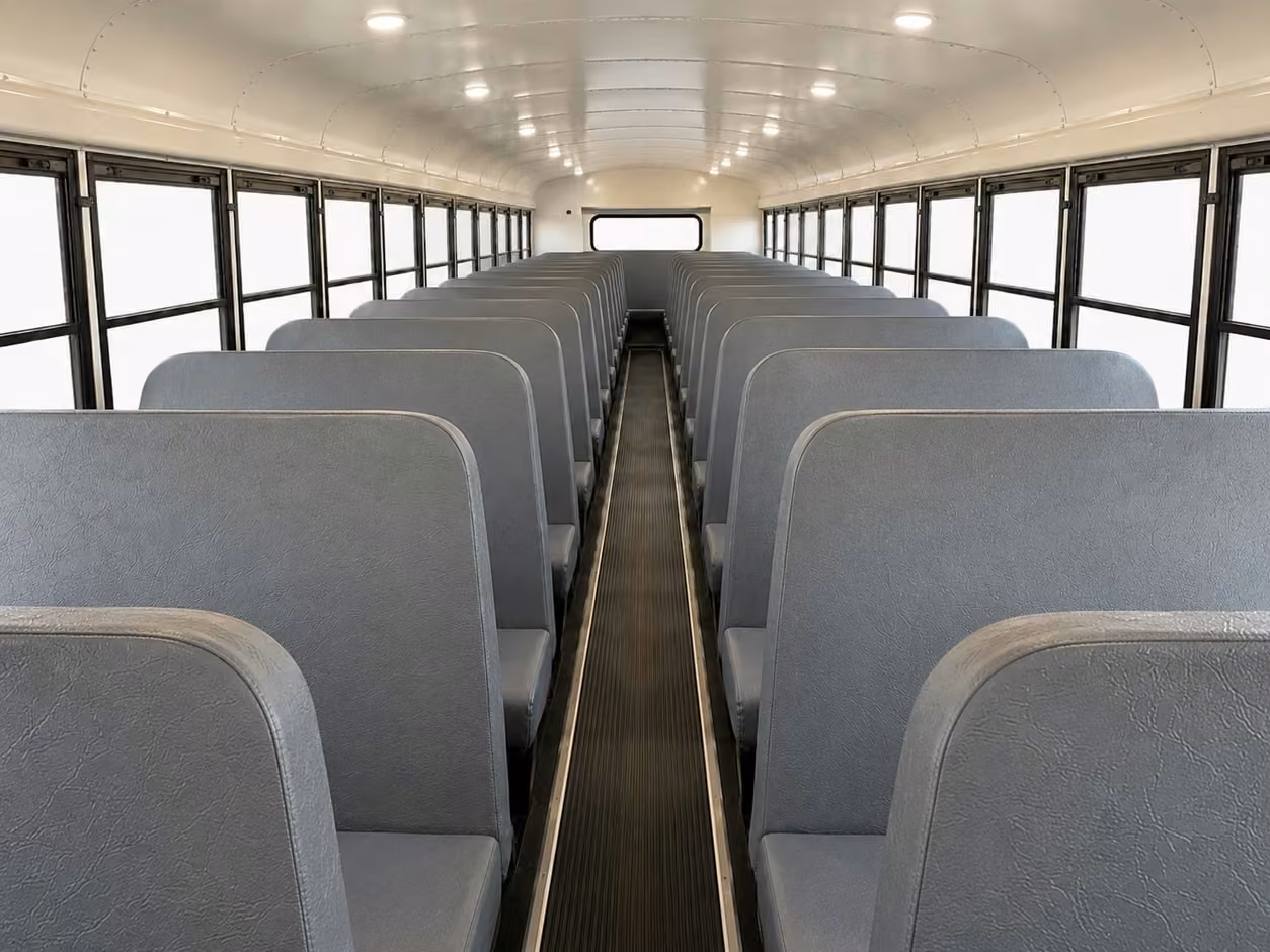 school bus inside